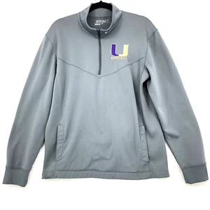 Nike Golf Mens M Gray 1/4 Zip Pullover Sweater Therma-Fit Long Sleeve Pockets - Picture 1 of 7