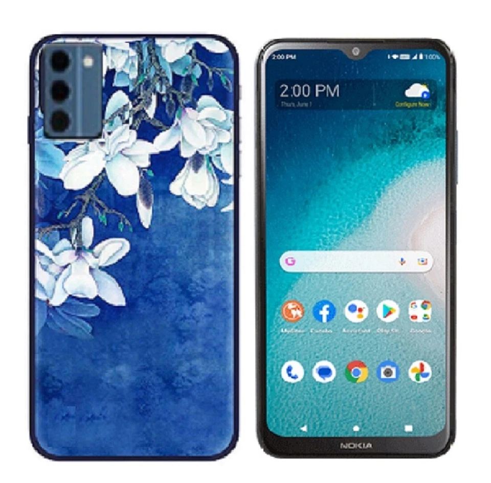 Funda Gel TPU Suave Flexible Patrón Para Nokia G100 Foto 1 de 1