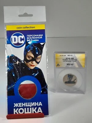 2018 DC Batman Returns Catwoman Collectible Coin Michelle Pfeiffer ANACS Graded - Image 1 of 4