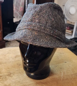Irish tweed walking hat size 7 3/8 by Jonathan Richard - Picture 1 of 6