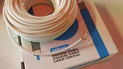 MOELLER RG58 WEISS MARINE KABEL 50-75 Ohm 25 Meter Ring top-Markenkabel Ankaro
