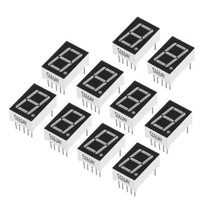 LED Display Digital Tube 20 Pack Common Cathode 7 Segment 10 Pin 1 Bit 2.1V 0... - Picture 1 of 7
