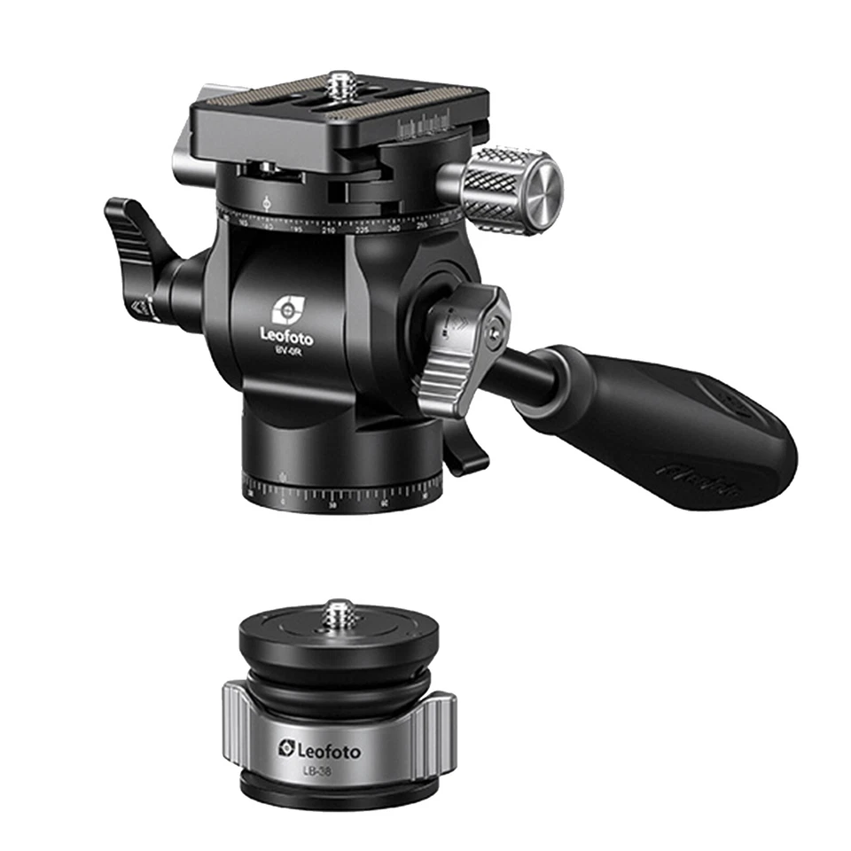 Leofoto BV-0R Geared Ball Head with Panoramic Clamp/QR Plate /Tilt Lock - Image 1 of 4
