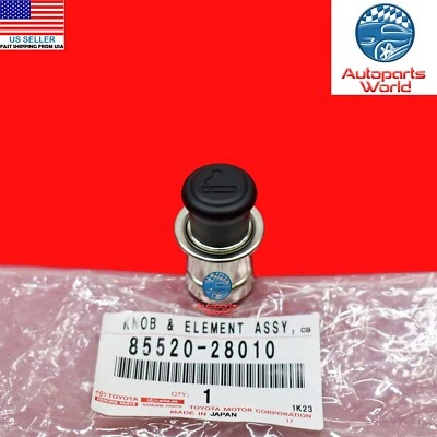 GENUINE TOYOTA 4RUNNER TACOMA TUNDRA GX470 CIGARETTE LIGHTER KNOB 85520-28010 - Image 1 of 3
