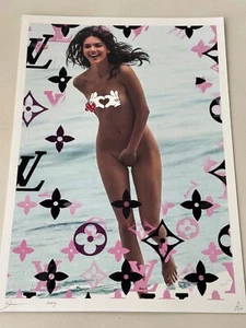 DEATH NYC ltd ed signed pop art print 45x32cm Kendall Jenner Louis Vuitton - Picture 1 of 2