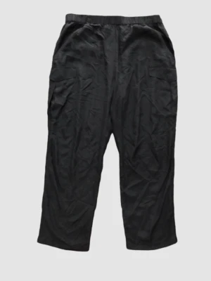 $425 Rag & Bone Women's Black Cargo Pocket Pull-On Silk Jogger Pants Size L - Image 1 of 4