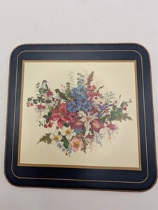 Pimpernel Coasters Set Of 6 Hummingbirds Floral Cork Backed Original Box New - Picture 1 of 11