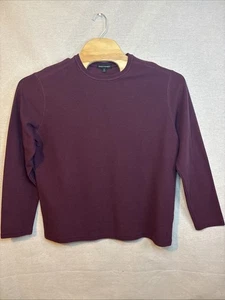 Suéter Banana Republic Para Hombres Tejido Waffle Cuello Redondo XL Púrpura Tejido Apretado Pullover - Imagen 1 de 8