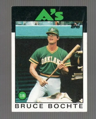 1986 Topps Bruce Bochte Oakland Athletics #378 Near Mint or Better - Image 1 of 2