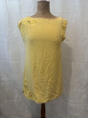 Mini Vestido Twelfth Street By Cynthia Vincent 100% Amarillo Seda (S) Foto 1 de 4