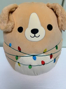 Rare Stevon the Dog 2025 Squishmallows Release with Christmas Light 16 inch NEW - Picture 1 of 2