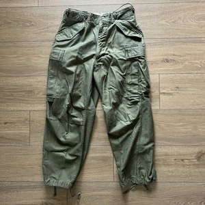 VTG 50s Military Pants Men M Short M-1951 Field Trousers Shell US M51 Korean War - Picture 1 of 11