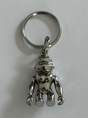 Kipling Affe Monkey Metall silber Taschenanhänger Schlüsselanhänger NEU - Bild 1 von 2