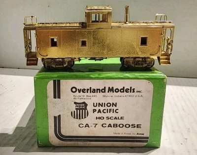 Overland Models HO Scale CA-7 Brass Caboose Union Pacific - Image 1 of 4