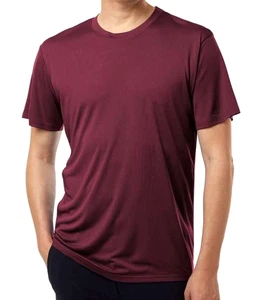 MAROON feuchtigkeitsableitendes High Vis 100% Polyester Shirt (YOUTH MEDIUM) - Bild 1 von 5