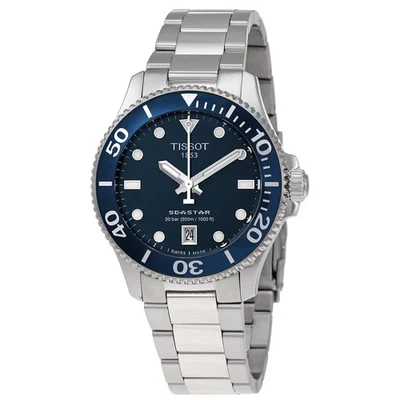 Reloj para mujer Tissot Seastar 1000 cuarzo esfera azul T1202101104100 Foto 1 de 3