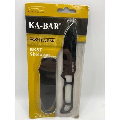 KA-BAR BK T Skeleton Fixed Blade Knife Black Sheath Master Series - Image 1 of 4