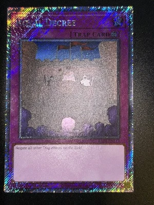 Royal Decree Platinum Secret Rare RA04-EN113 Yugioh - Image 1 of 2