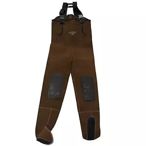 Redhead Bone Dry Fishing Waders Mens Medium Brown Overalls Bib Hunting Outdoor - Picture 1 of 12