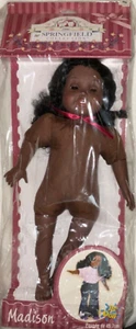 Springfield Collection 18" Doll Fibre Madison Dark Hair Brown Eyes Dark Skin DIY - Picture 1 of 5