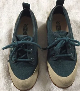 Vasque Olive Green Canvas/Tan Rubber Lace-Up Sneakers Women's Shoes 5.5 - Picture 1 of 9