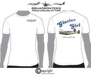 P-38 Glacier Girl - Premium Plane Art T-Shirt - Bild 1 von 3