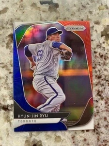 Tarjeta Prizm Toronot Blue Jays Hyun-Jin Ryu 2020 prisma rojo blanco azul blanco azul #92 - Imagen 1 de 1