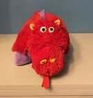 Pee Wee Fiery Dragon Pillow Pet Red/Purple Stuffed Animal Toy (W14 in x L20 in)