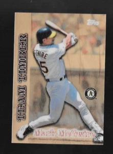 Mark McGwire 1997 TOPPS TEAM TIMBER - ACTUAL WOOD CARD TT12 - Picture 1 of 2