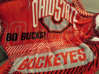 Ohio State Buckeyes - Manta Sherpa Nube Reversible Gran Tamaño Rojo Escarlata Foto 1 de 4