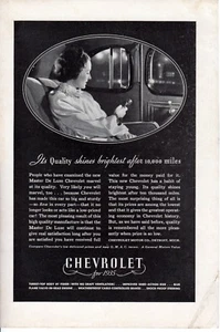 Anuncio de auto Chevrolet 1935 impreso vintage para 1935 calidad brilla más brillante - Imagen 1 de 2