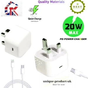 USB-C Fast Charging PD Charger Cable Plug lot iPhone 11 iPhone 12 Pro XR XS MAX - Picture 1 of 8