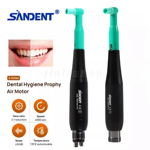 Dental Hygiene Prophy Handpiece Air Motor 2/4Hole+Straight NoseCone 360° Rotable - Picture 1 of 42