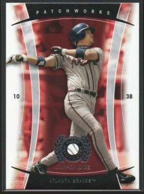 Chipper Jones 2005 Fleer Patchworks #27  Atlanta Braves  Hall of Fame  #4 - Image 1 of 2