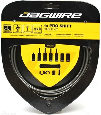 Kit de cable y carcasa Jagwire 1x Pro Shift bicicleta de carretera/MTB se adapta a SRAM/Shimano Foto 1 de 3