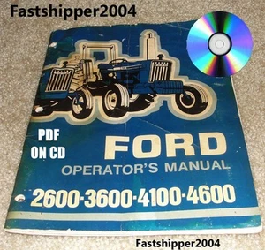 FORD TRACTORES 2600 3600 4100 4600 MANUAL DE OPERADOR DUEÑO OP SE 3501 117515 CD - Imagen 1 de 10