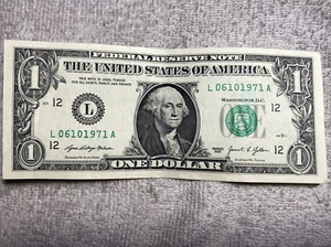 2021 $1 Birthday Note SN# L 06101971 A 06/10/1971 or 10/06/1971 - Picture 1 of 3