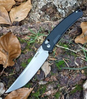 SRM Knives 9211 Ambi Lock 8Cr13MoV Schwarz G10 Taschenmesser