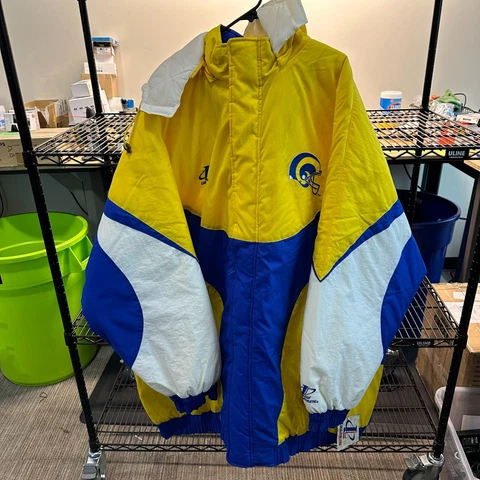 Vintage St. Louis Rams Jacket Mens 4XL L.A. Rams Pro Line Logo Athletic 90s NEW Cover