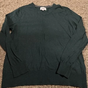 Goodfellow & Co. Mens Medium Green V-Neck Pullover Sweater - Picture 1 of 5