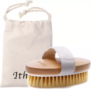 Dry Brushing Body Brush Exfoliating Brush Natural Bristle Bath Brush for Remove - Picture 1 of 12