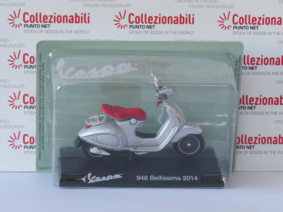 DIE-CAST MOTO SCOOTER VESPA 946 BELLISSIMA 2014 - MOTORBIKES VESPA 1:18 #1001 - Immagine 1 di 1