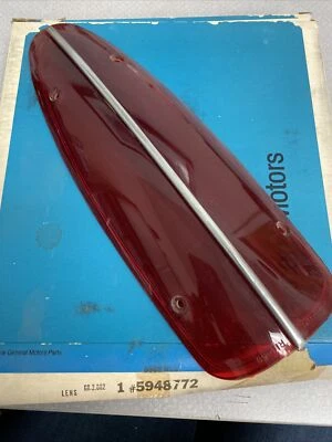1958-60 Chevrolet Corvette NOS Tail Light Lens GM # 5948772 - Image 1 of 3