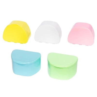 Cajas de dentaduras postizas 12 piezas - Estuche de almacenamiento dental surtido para retenedores y protectores bucales Foto 1 de 4