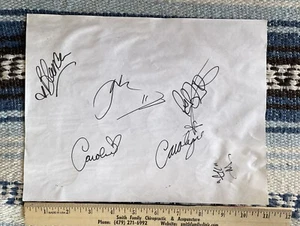 ✅PureNRG Christian Singing Music Group Signatures on 8.5"x11" Paper - Picture 1 of 2