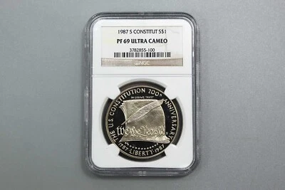 1987-S Constitution Coin PF69 Ultra Cameo . COIN459 - Image 1 of 4