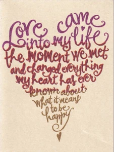 PAPYRUS VALENTINES CARD NIP MSRP $4.95 LOVE CAME CARD (N3) - Picture 1 of 3