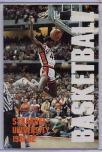 1981-82 Syracuse University Basketball Pocket Schedule - Picture 1 of 2