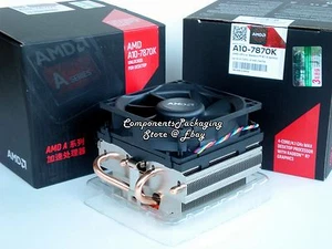 AMD A10-7870K Thermal Solution Near Silent Cooler Heat Sink Fan -No CPU) New - Picture 1 of 6