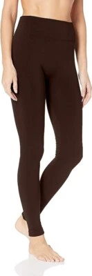HUE Women's Seamless Yoga Leggings BRUSHED LINED Espresso SM-MED 8-10 - Image 1 of 4